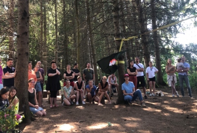 Riedfüchse gehen in die Waldschule