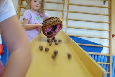 KIGA Augarten: Turnen mit Kastanien KIGA Augarten: Turnen mit Kastanien