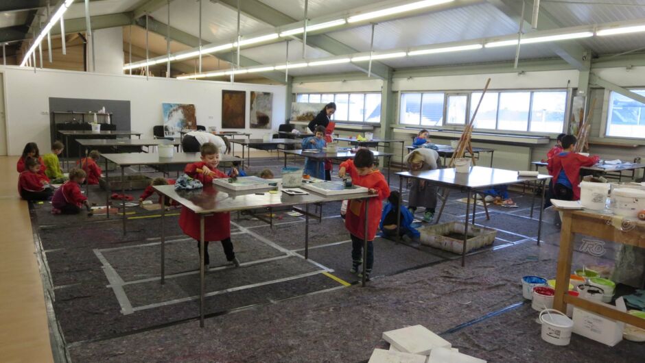 KIGA Rotkreuz im Malatelier in Hohenems KIGA Rotkreuz im Malatelier in Hohenems