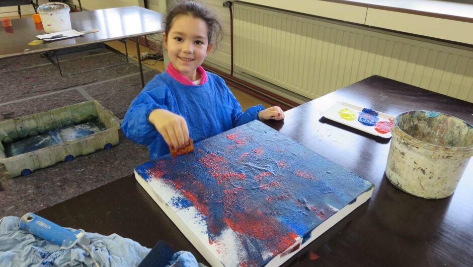 KIGA Rotkreuz im Malatelier in Hohenems KIGA Rotkreuz im Malatelier in Hohenems