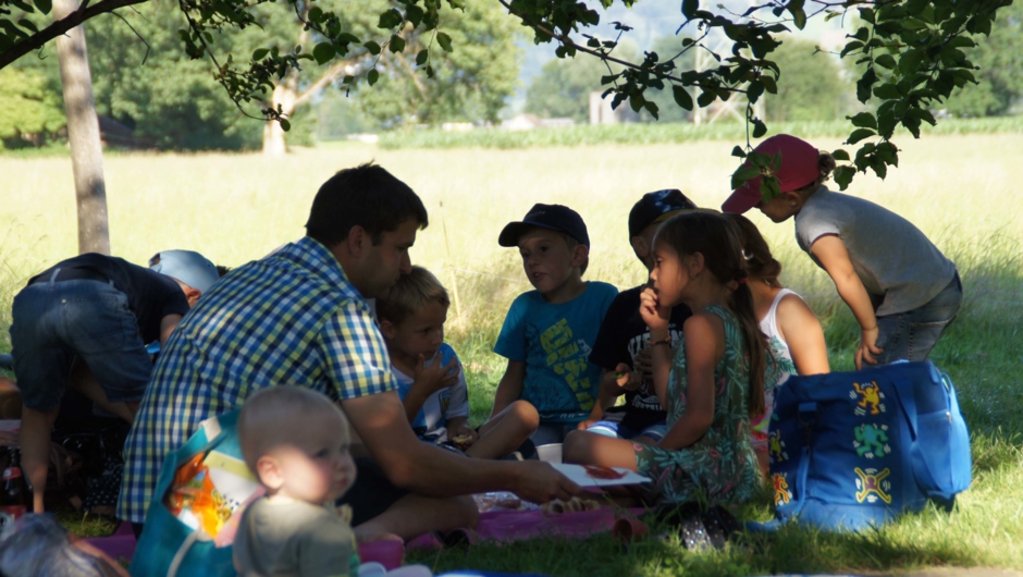 Familienzeit im Riedkindi